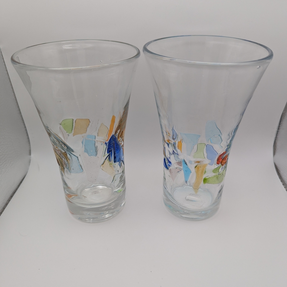 Global AMICI Colorful Glass Mosaic Tumblers (Set Of 2) - Picture 9 of 9